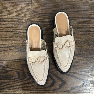 Sam Edelman Circus NY Lug Sole Mules - cream